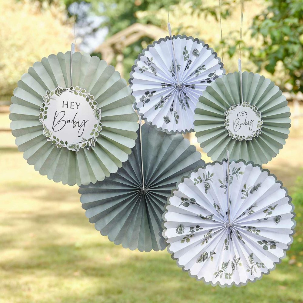 Baby Shower Backdrop |   Hey Baby Paper Fan Baby Shower Decorations Baby Shower Baby Shower Backdrop