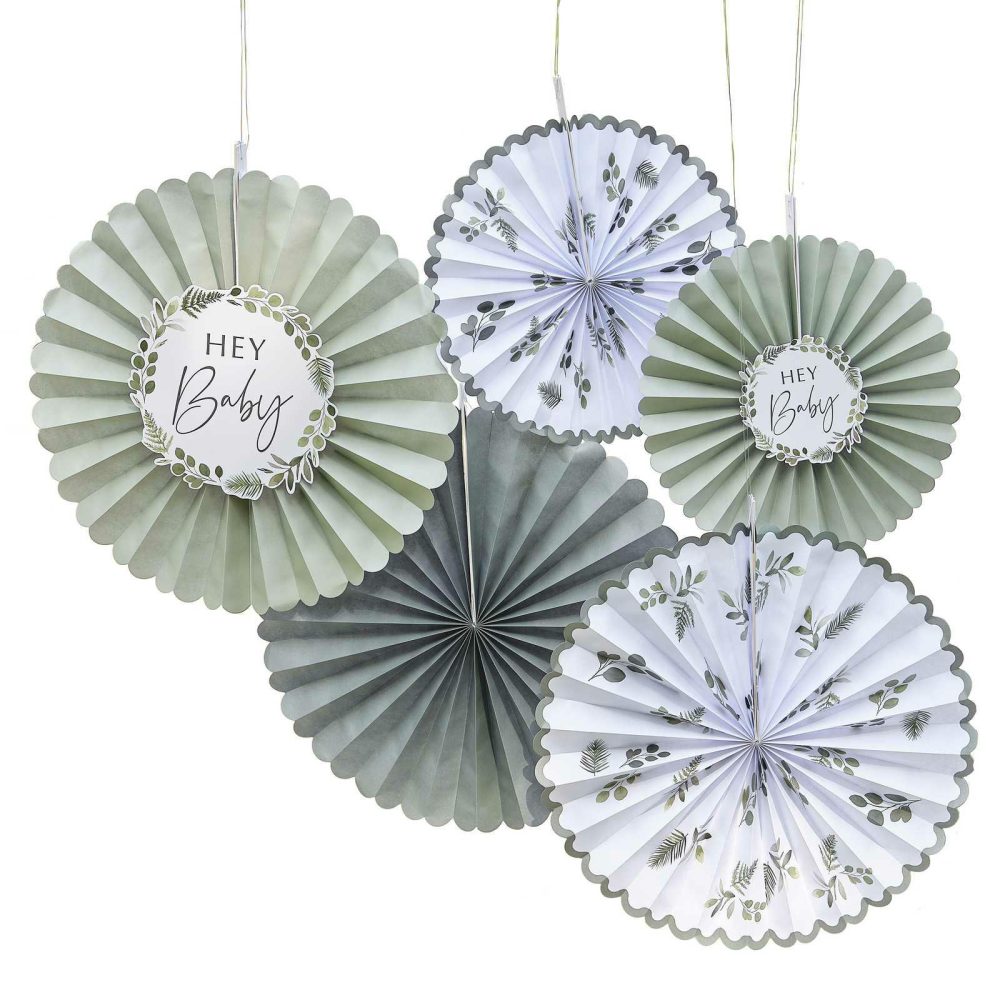 Baby Shower Backdrop |   Hey Baby Paper Fan Baby Shower Decorations Baby Shower Baby Shower Backdrop