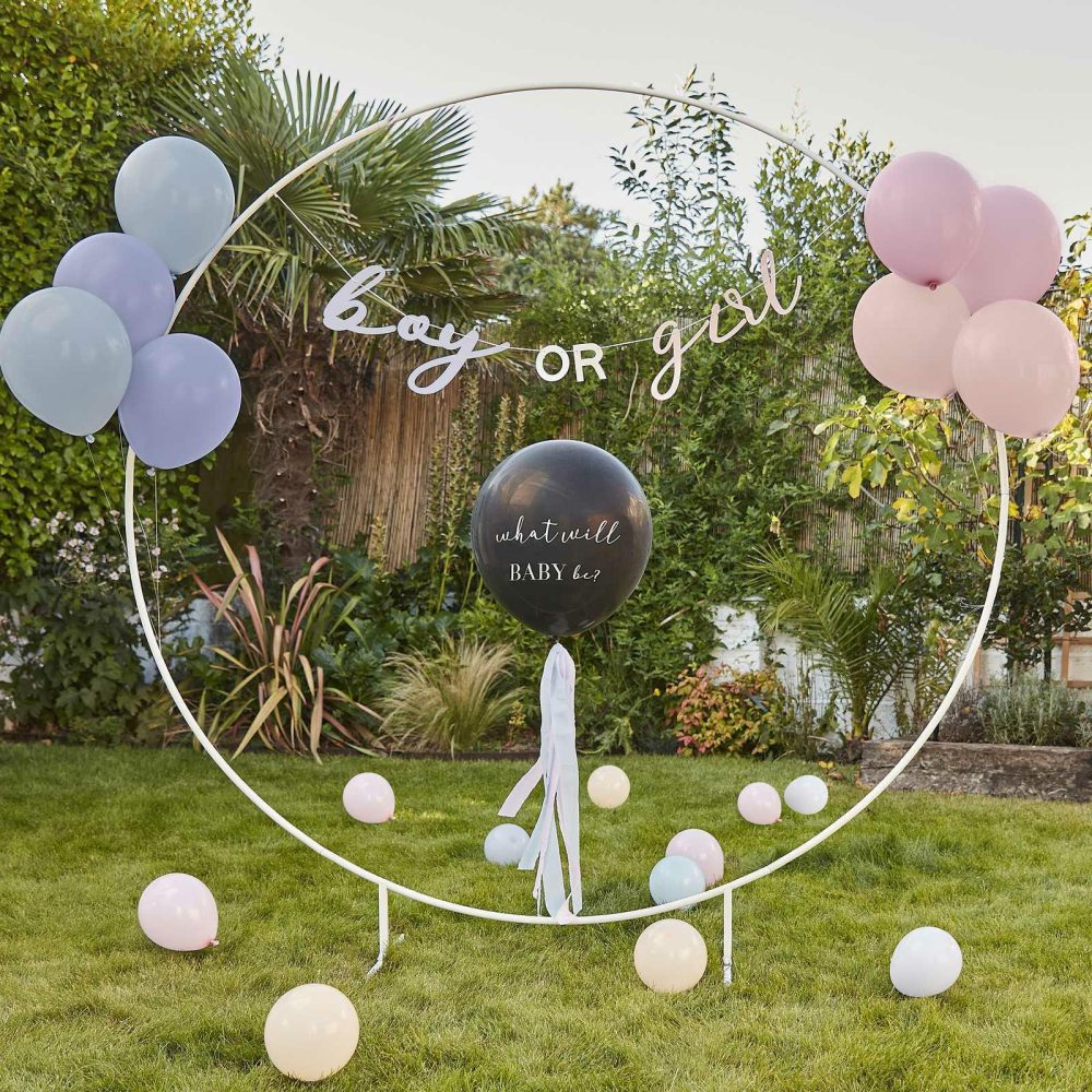 Baby Shower Balloons |   What Will Baby Be Gender Reveal Balloon Kit Baby Shower Balloons Baby Shower Balloons