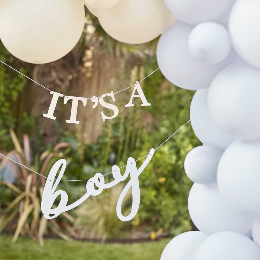 Baby Shower Decorations |   It’s A Boy Baby Shower Bunting Baby Shower Baby Shower Backdrop