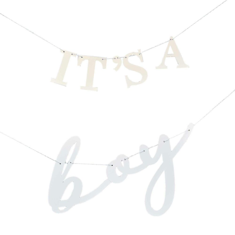 Baby Shower Decorations |   It’s A Boy Baby Shower Bunting Baby Shower Baby Shower Backdrop