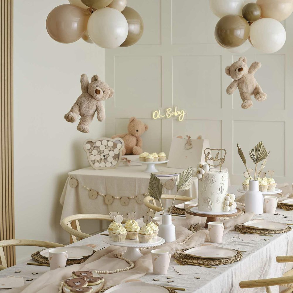 Baby Shower Decorations |   Neutral Paper Honeycomb Decorations Baby Shower Baby Shower Decorations