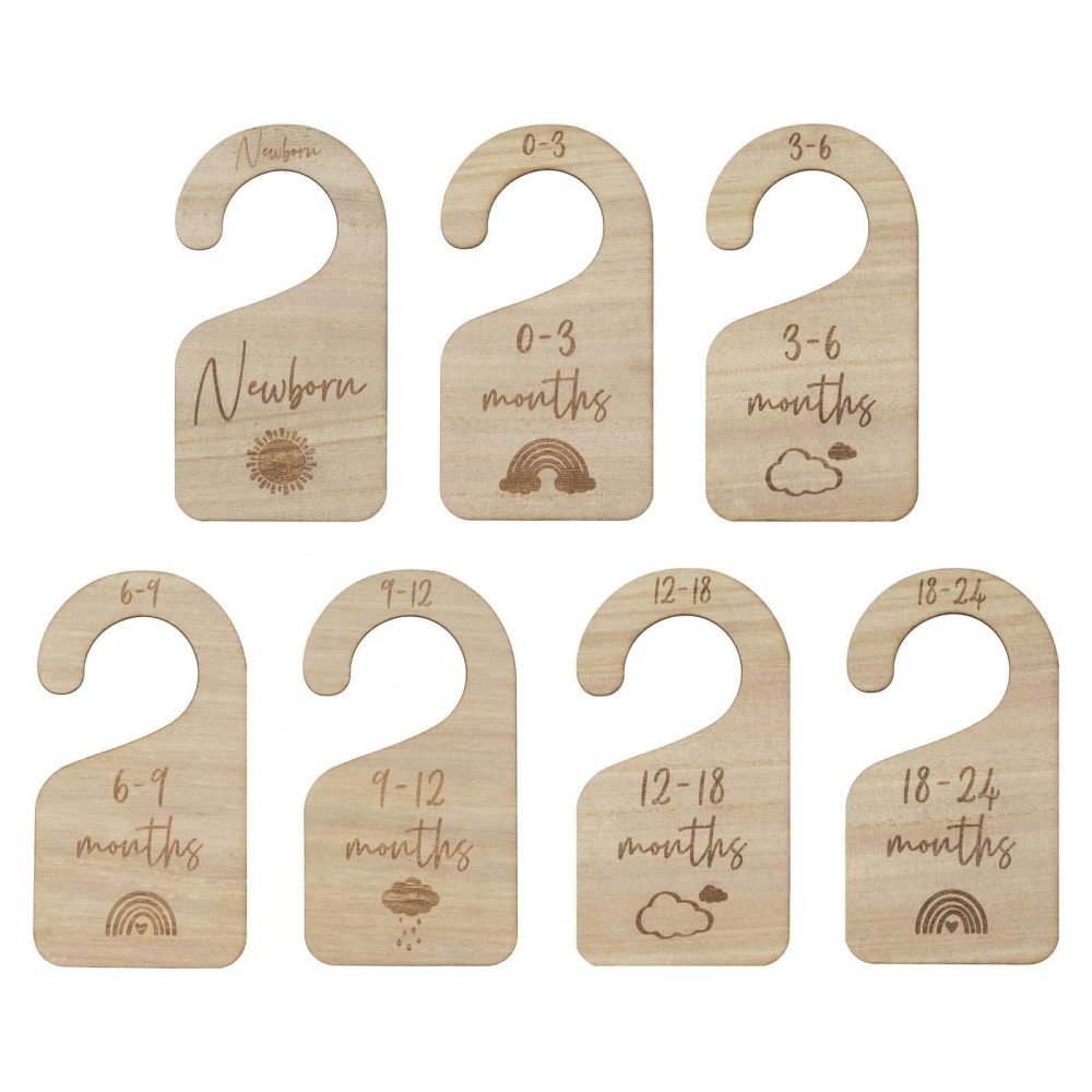 Baby Shower Gifts |   Wooden Baby Hangers Baby Shower Baby Shower Gifts