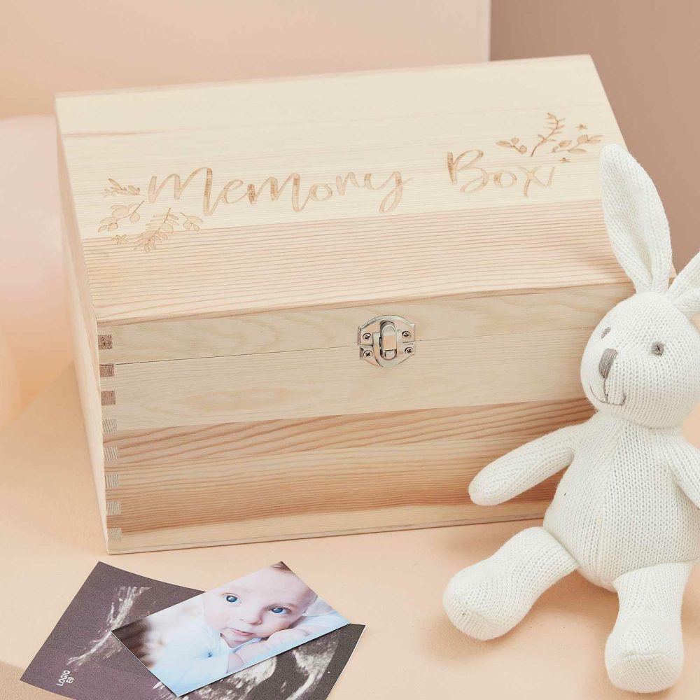 Baby Shower Gifts |   Wooden Baby Memory Keepsake Box Baby Shower Baby Shower Gifts