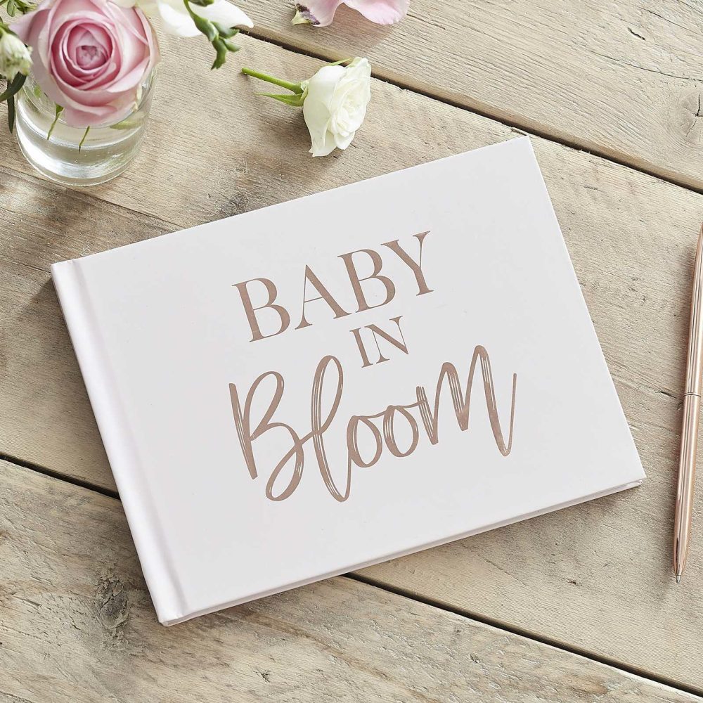 Baby Shower Guest Book |   Rose Gold And Blush Baby Shower Guest Book Baby Shower Baby Shower Guest Book