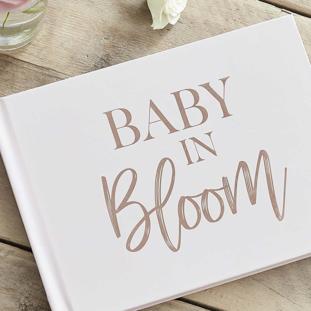 Baby Shower Guest Book |   Rose Gold And Blush Baby Shower Guest Book Baby Shower Baby Shower Guest Book