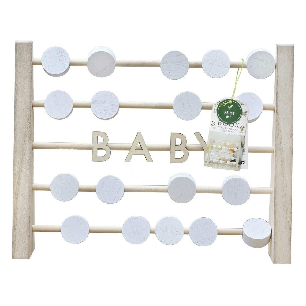 Baby Shower Guest Book |   Wooden Abacus Baby Shower Guest Book Baby Shower Baby Shower Guest Book