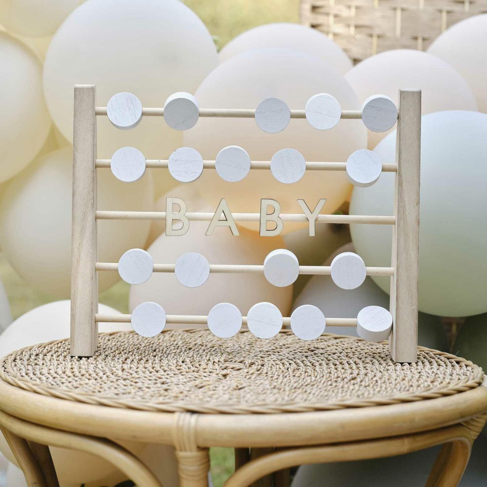 Baby Shower Guest Book |   Wooden Abacus Baby Shower Guest Book Baby Shower Baby Shower Guest Book