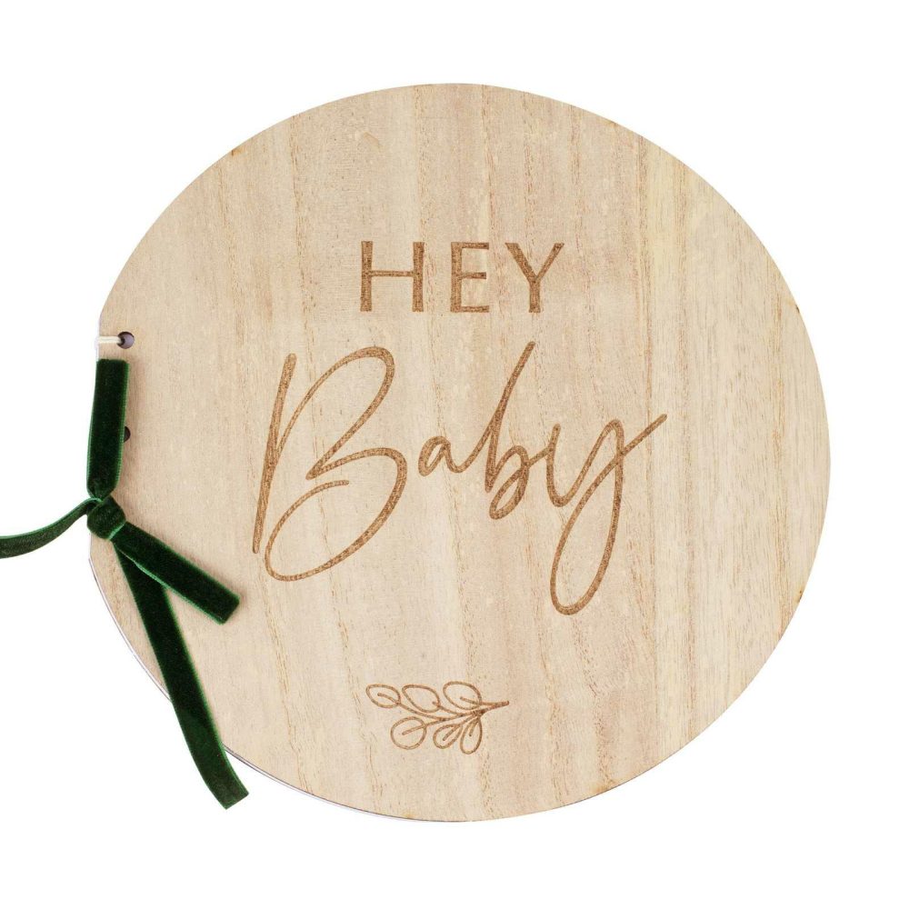 Baby Shower Guest Book |   Wooden Hey Baby Shower Guest Book Baby Shower Baby Shower Guest Book