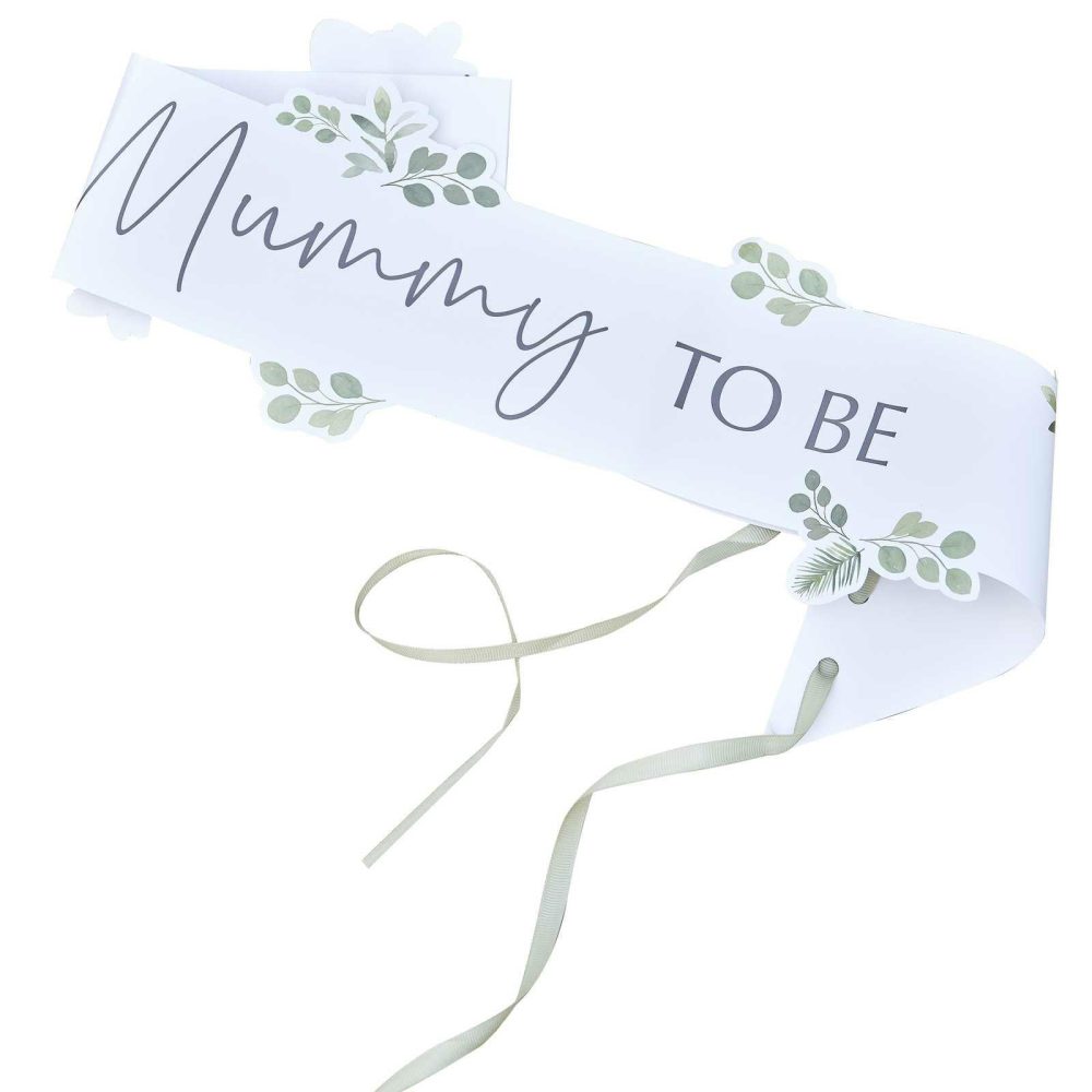 Baby Shower Photobooth |   Mummy To Be Botanical Baby Shower Sash Baby Shower Baby Shower Photobooth