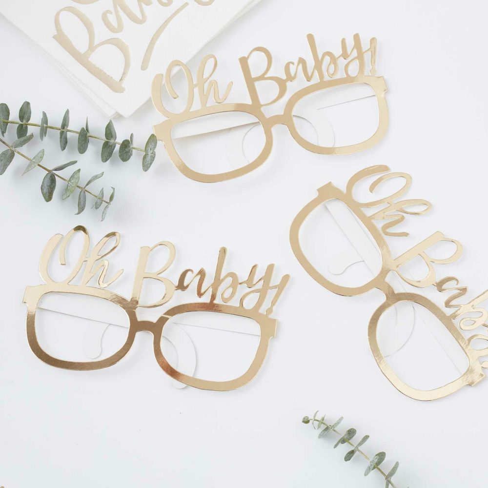 Baby Shower Photobooth |   Oh Baby Fun Glasses Baby Shower Props Baby Shower Baby Shower Photobooth