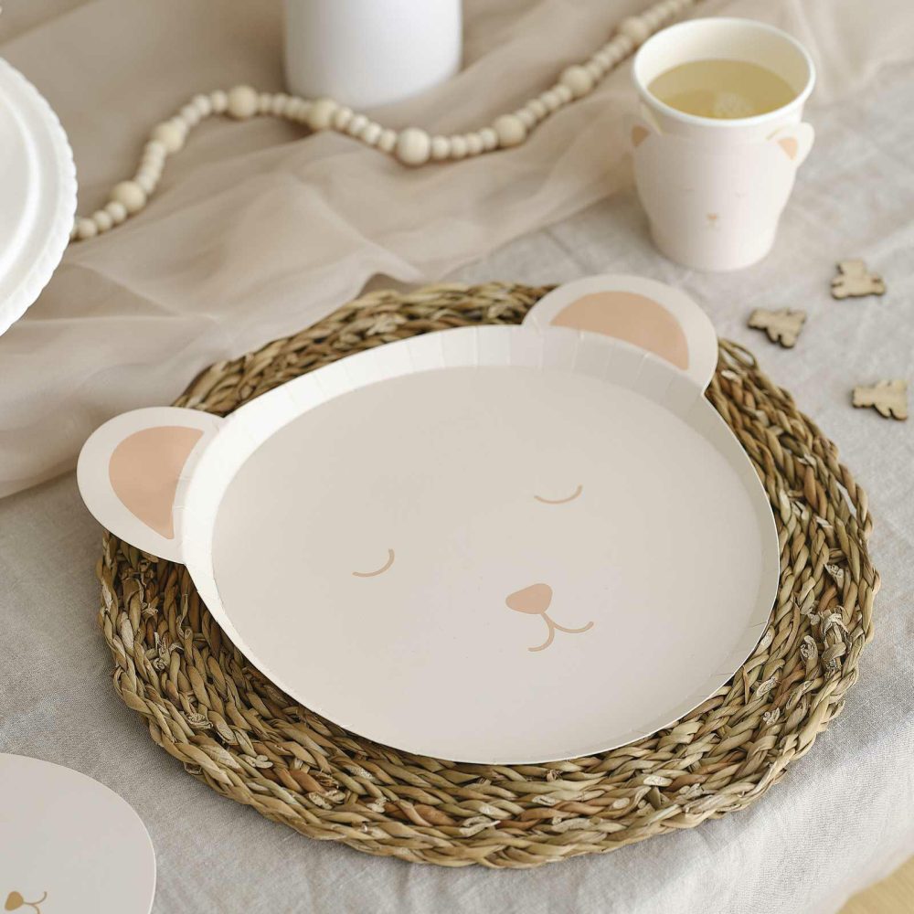 Baby Shower Tableware |   Teddy Bear Baby Shower Tableware Kit Baby Shower Baby Shower Tableware