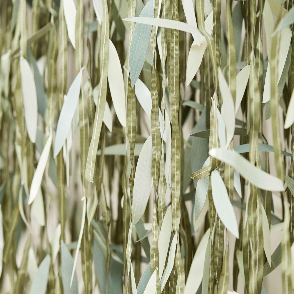 Backdrops |   Botanical Leaf Ribbon Backdrop Backdrops Backdrops