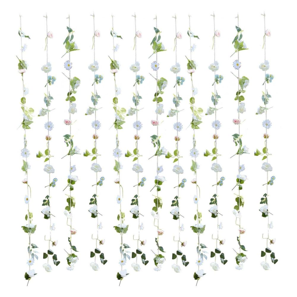 Backdrops |   Hanging Flower Curtain Party Backdrop Backdrops Backdrops