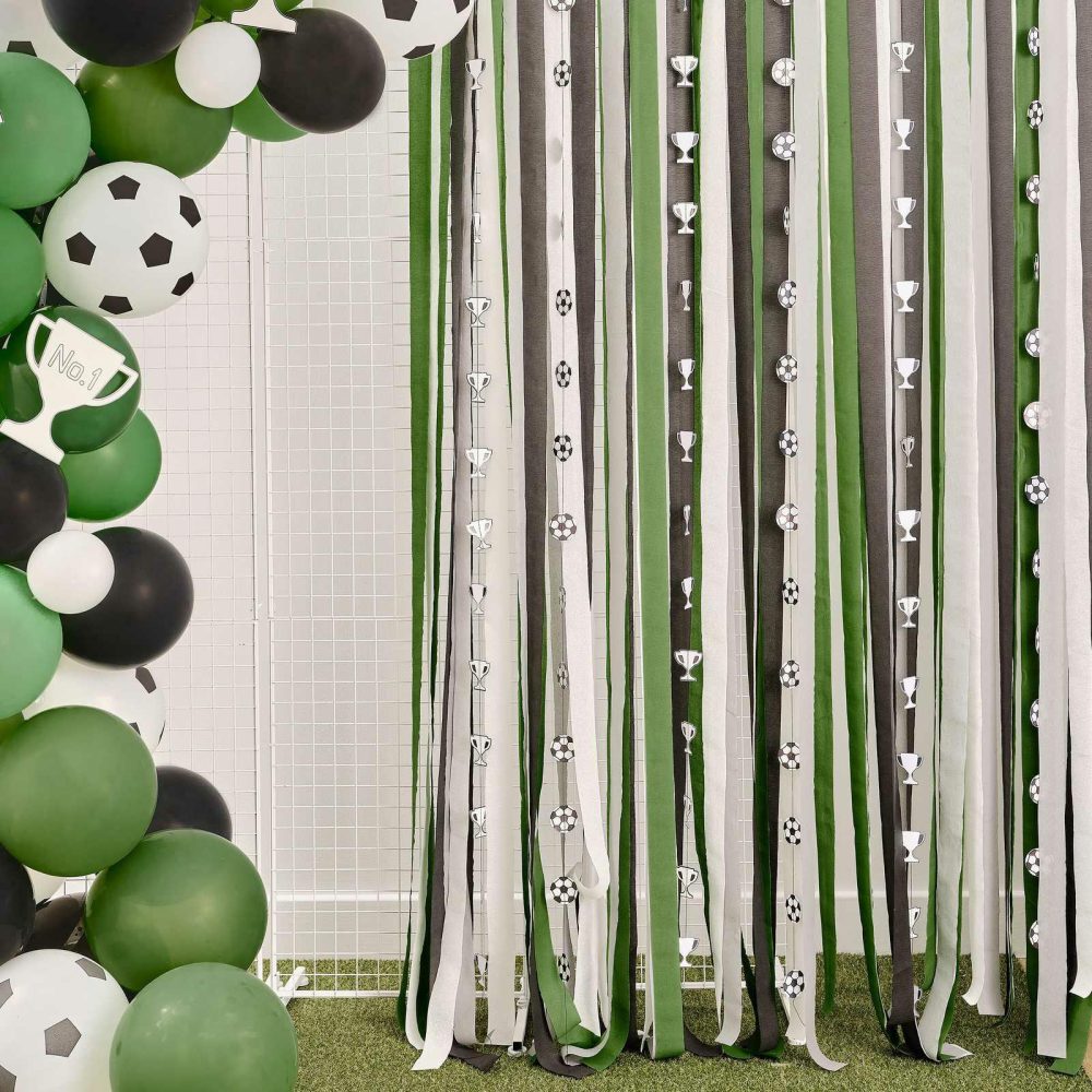 Backdrops |   Paper Streamer Football Party Backdrop Backdrops Backdrops