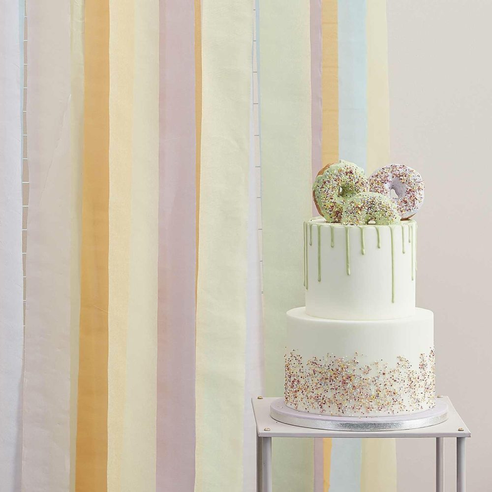 Backdrops |   Pastel Streamer Party Backdrop Backdrops Backdrops