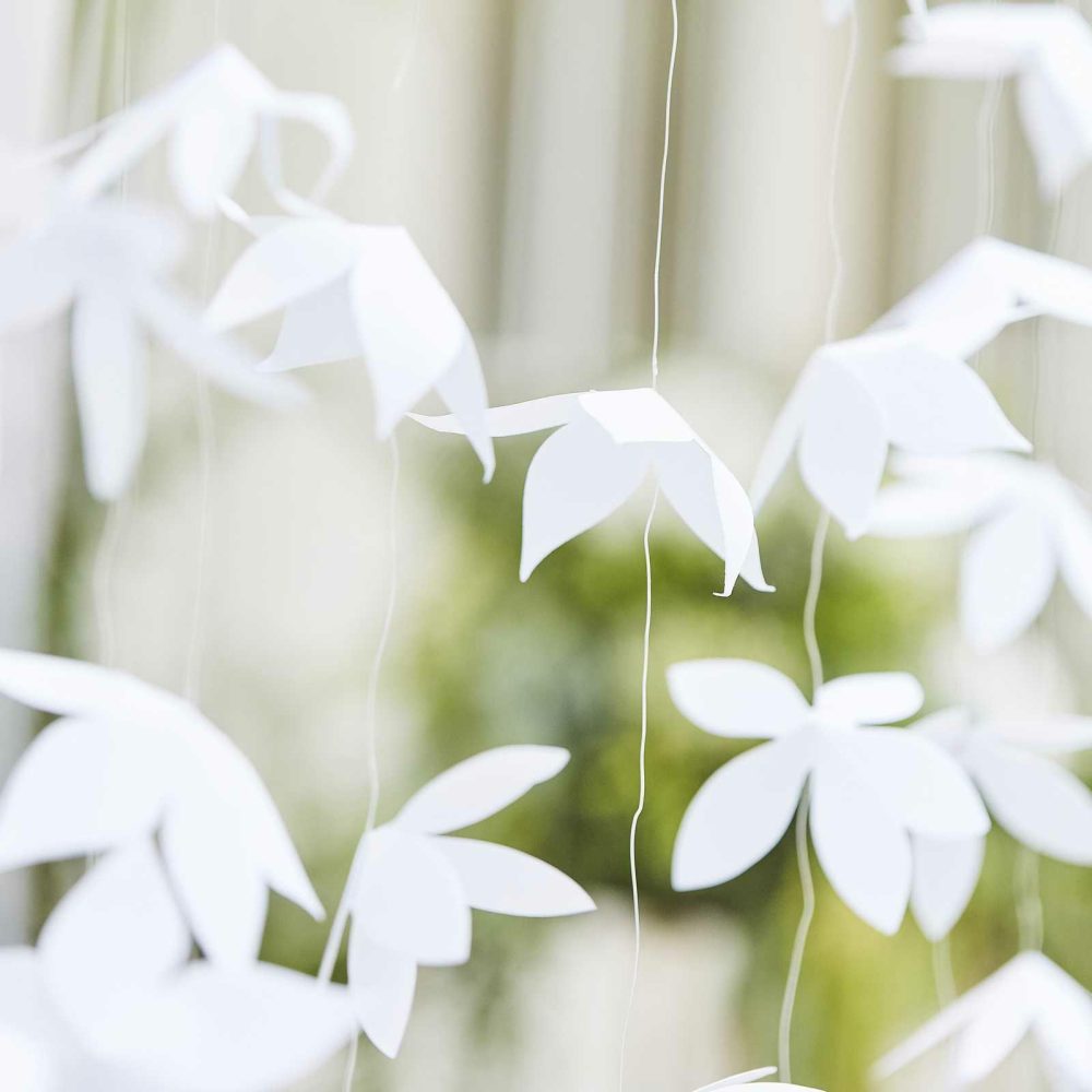 Backdrops |   White Origami Flower Wedding Backdrop Backdrops Backdrops