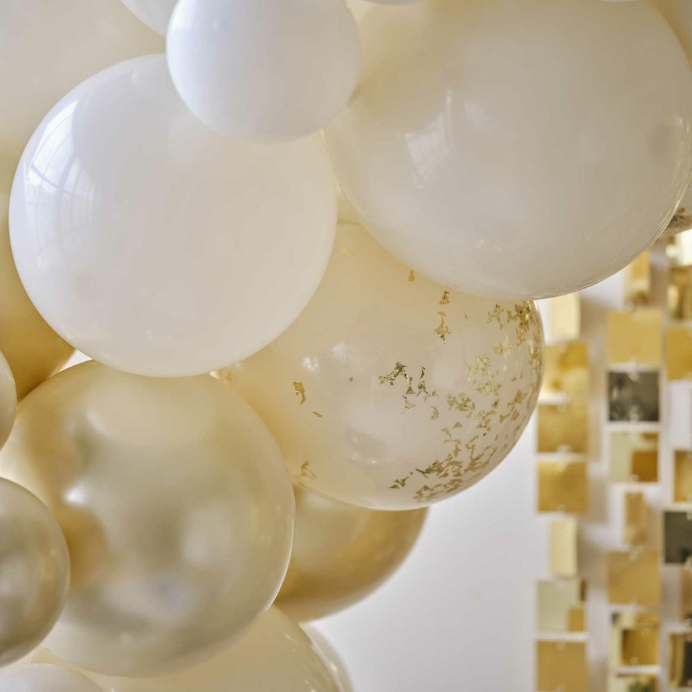 Balloon Arches |   Black, Nude And Champagne Gold Balloon Arch Balloon Arches Balloon Arches