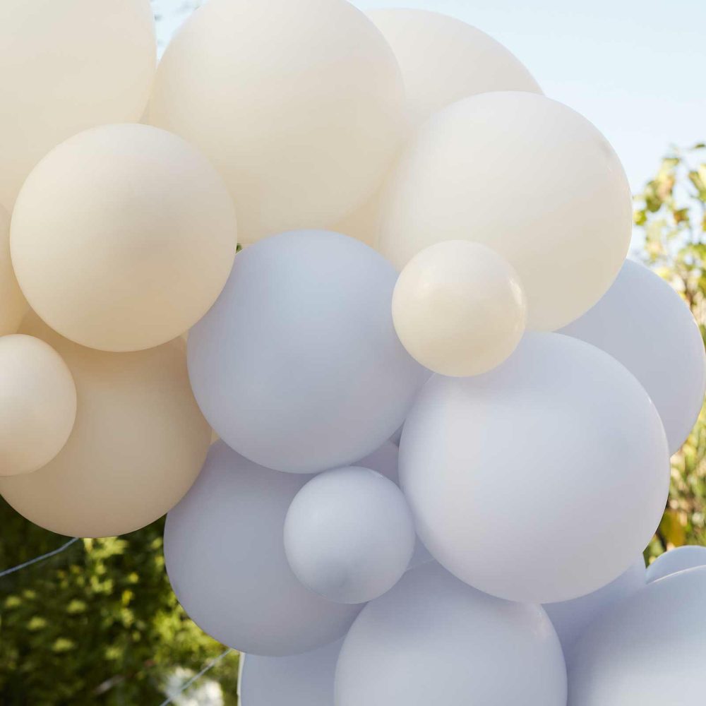 Balloon Arches |   Blue And Nude Balloon Arch Kit Balloon Arches Balloon Arches