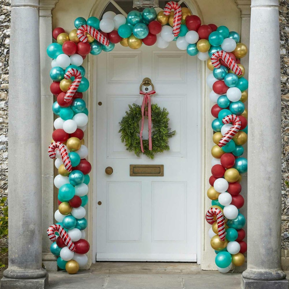 Balloon Arches |   Candy Cane Balloon Arch Kit Balloon Arches Balloon Arches