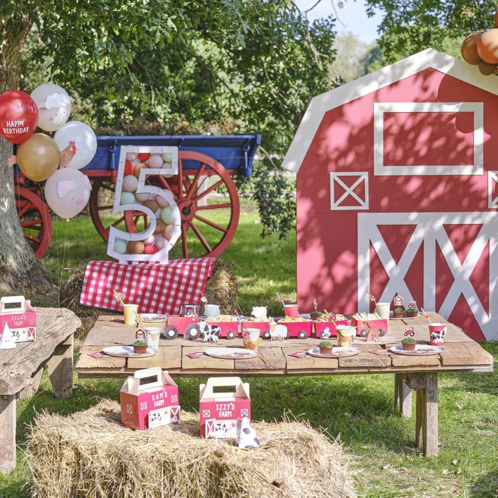 Balloon Arches |   Farm Party Balloon Arch With Card Animals Balloon Arches Balloon Arches