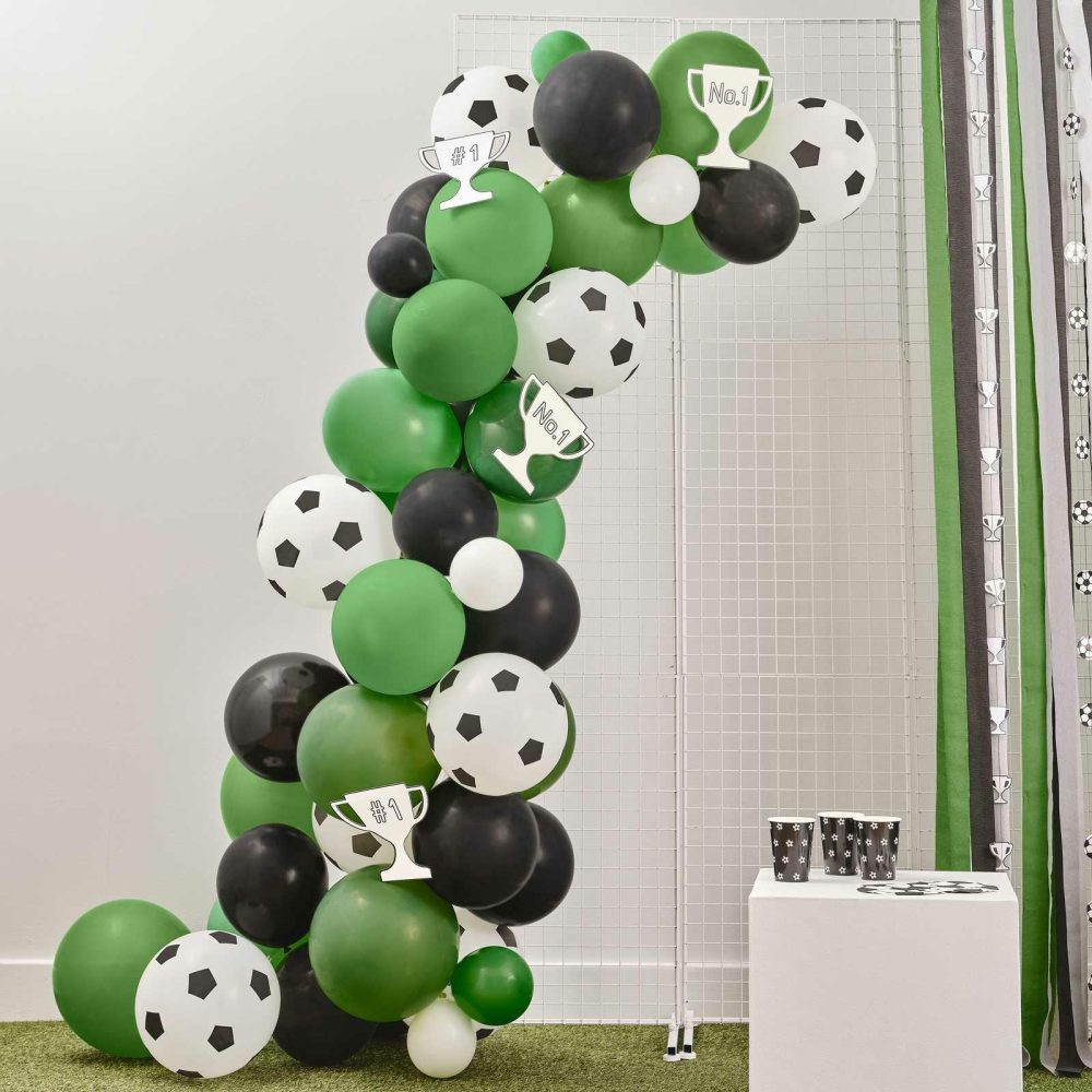 Balloon Arches |   Football Balloon Arch With Card Trophy Decorations Balloon Arches Balloon Arches