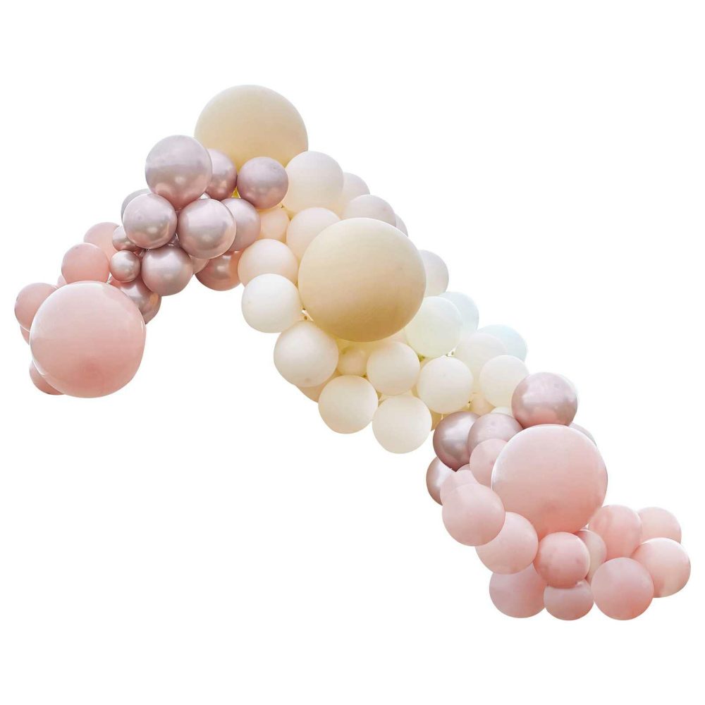 Balloon Arches |   Luxe Peach, Nude And Rose Gold Balloon Arch Kit Balloon Arches Balloon Arches