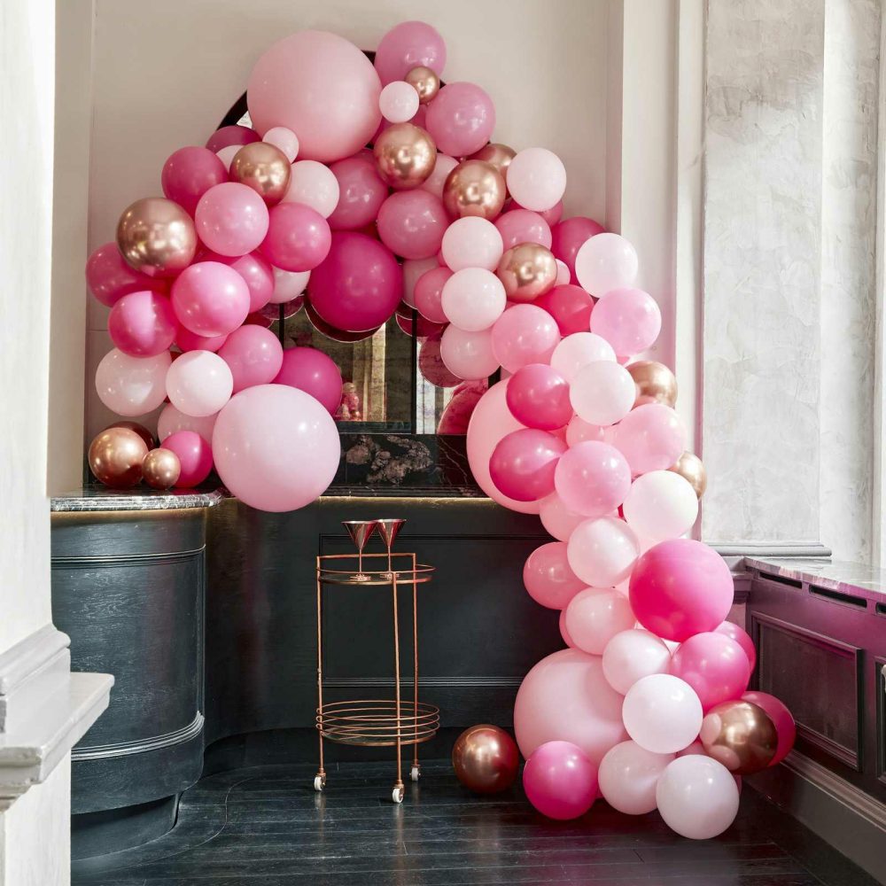 Balloon Arches |   Luxe Pink And Rose Gold Balloon Arch Kit Balloon Arches Balloon Arches