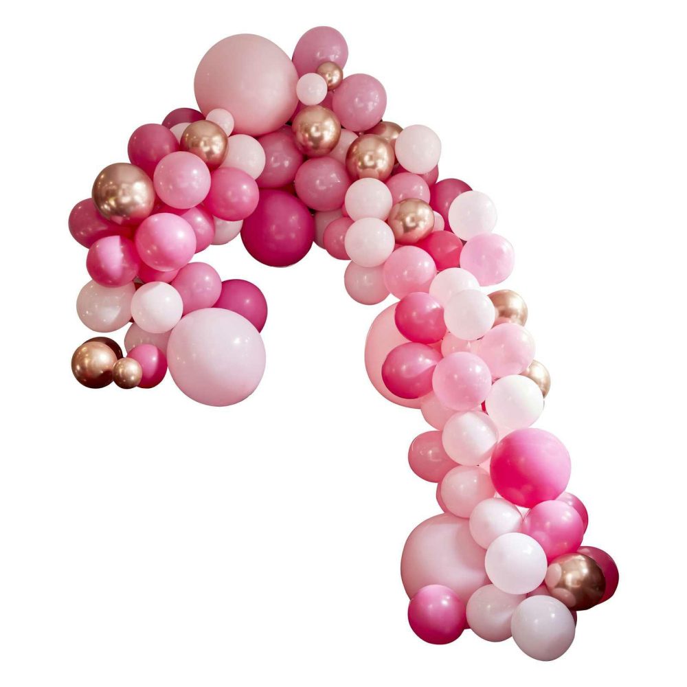 Balloon Arches |   Luxe Pink And Rose Gold Balloon Arch Kit Balloon Arches Balloon Arches