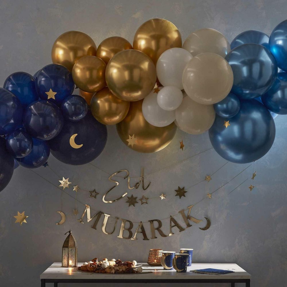 Balloon Arches |   Navy, Gold & Cream Balloon Arch Kit Balloon Arches Balloon Arches