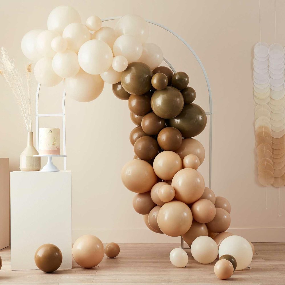 Balloon Arches |   Nude And Brown Balloon Arch Kit Balloon Arches Balloon Arches