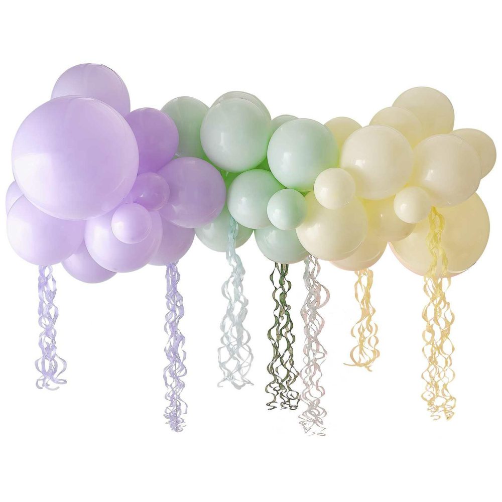 Balloon Arches |   Pastel Balloon Arch Kit With Pastel Tassels Balloon Arches Balloon Arches