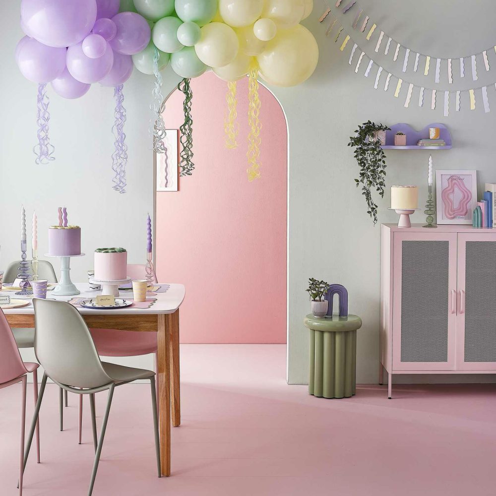 Balloon Arches |   Pastel Balloon Arch Kit With Pastel Tassels Balloon Arches Balloon Arches