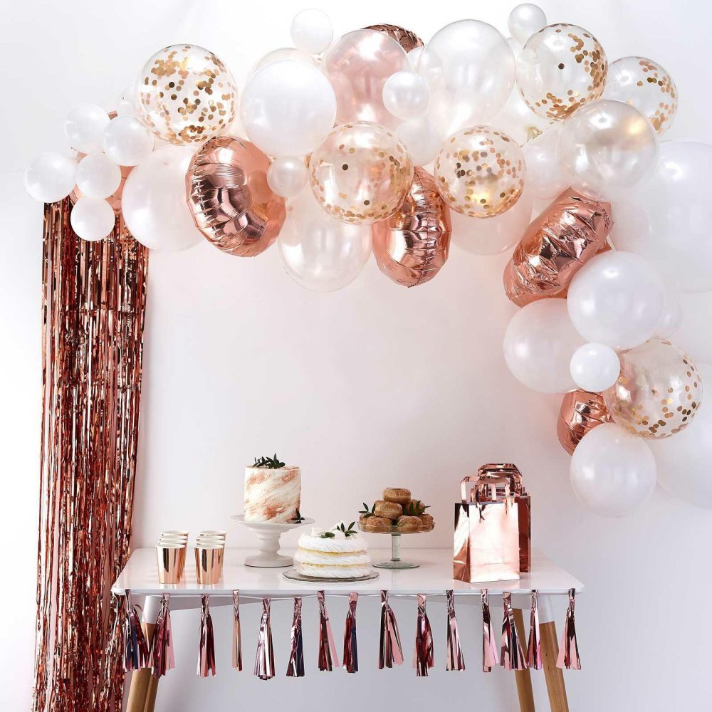 Balloon Arches |   Rose Gold Balloon Arch Kit Balloon Arches Balloon Arches