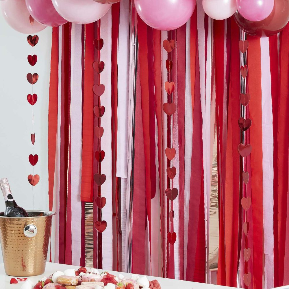 Balloon Arches |   Rose Gold, Pink & Red Balloon Arch Kit Balloon Arches Balloon Arches