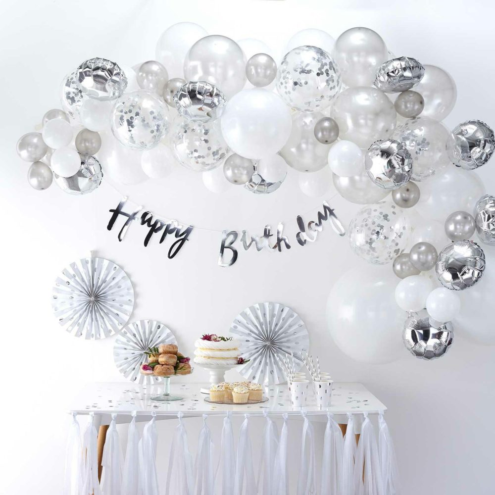 Balloon Arches |   Silver Balloon Arch Kit Balloon Arches Balloon Arches