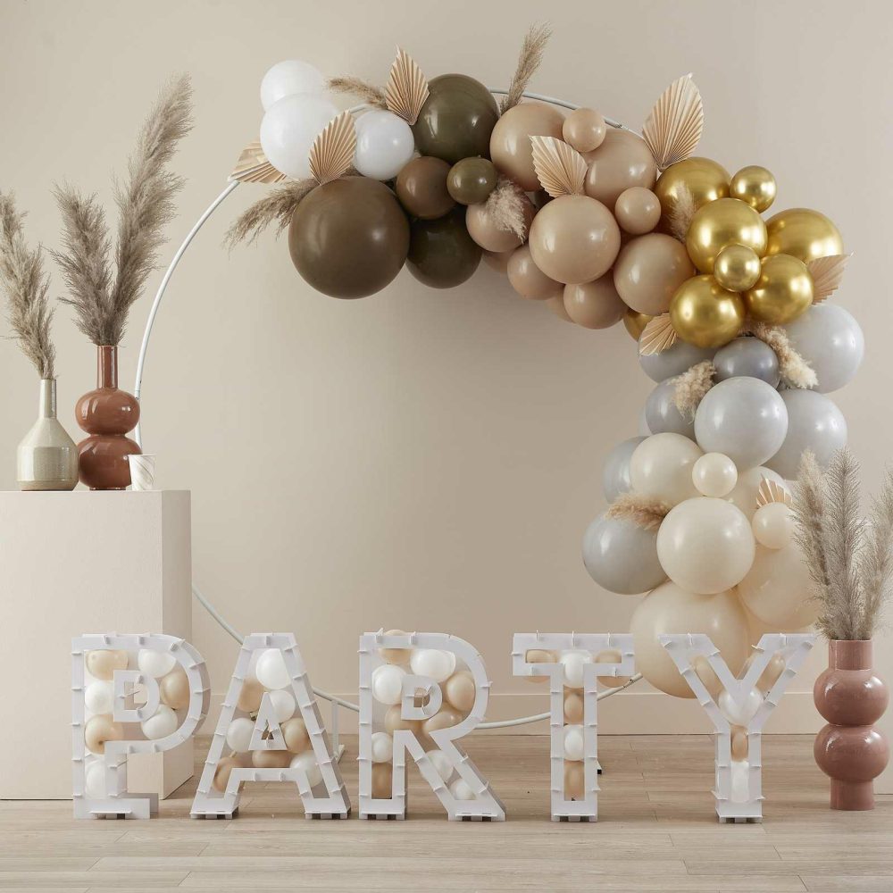 Balloon Arches |   Taupe, Brown & Nude Balloon Arch Kit Balloon Arches Balloon Arches