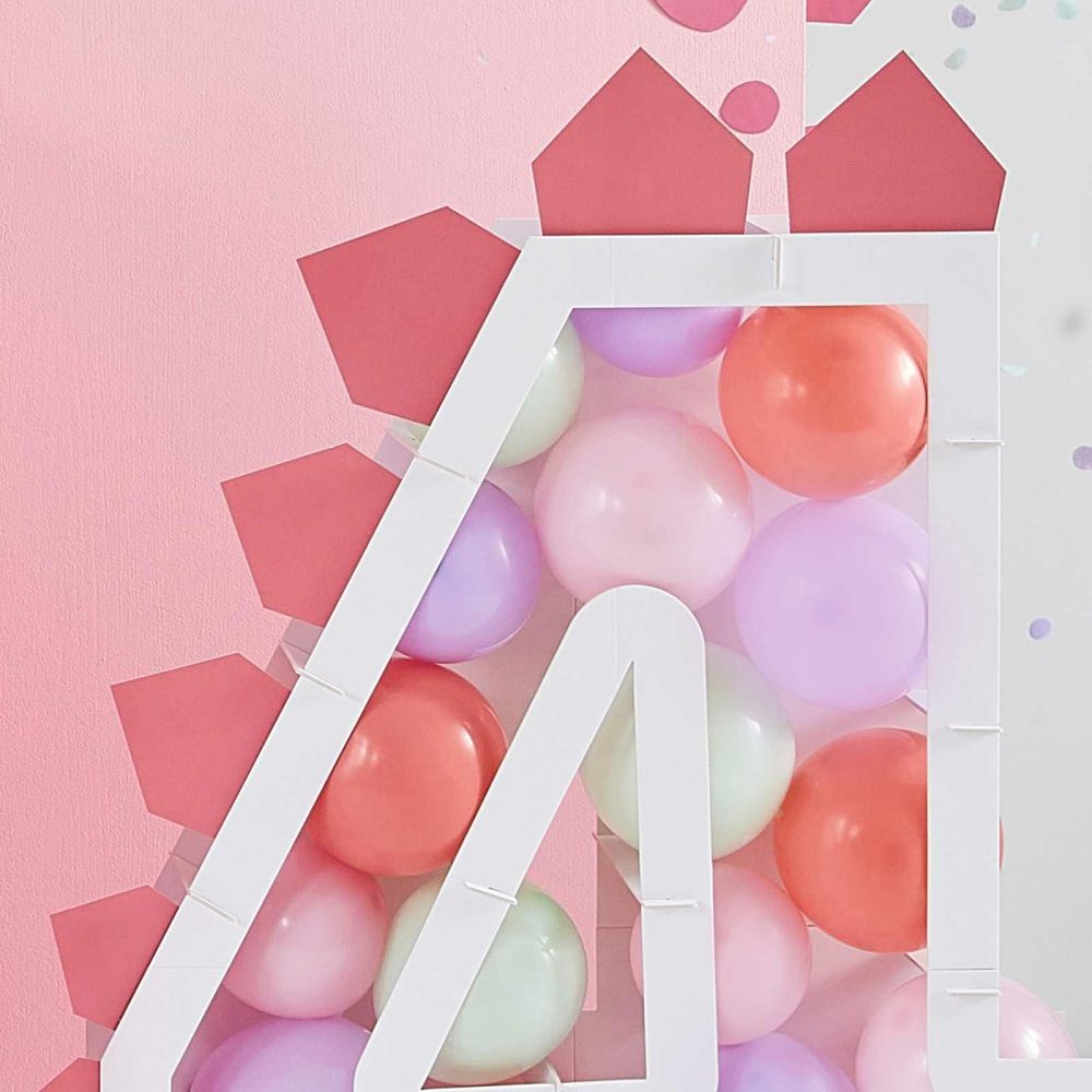 Balloon Packs |   Pink, Lilac And Pastel Green Balloon Mosaic Balloon Pack With Card Spikes Balloon Mosaic Stands Balloon Mosaic Stands