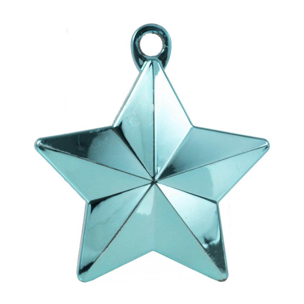 Balloon Ribbons & Weights |   Baby Blue Star Balloon Weight Balloon Accessories Balloon Ribbons & Weights