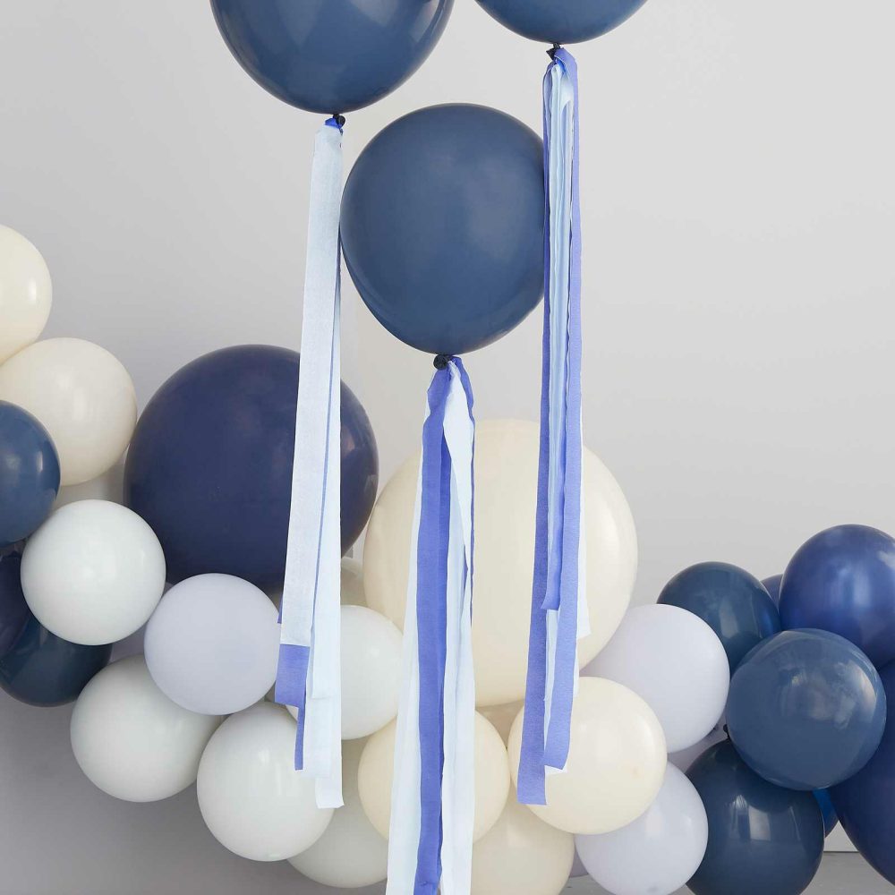 Balloon Tails |   Blue Streamer Balloon Tails Balloon Accessories Balloon Tails