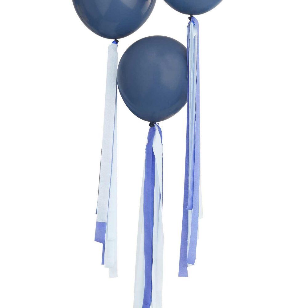 Balloon Tails |   Blue Streamer Balloon Tails Balloon Accessories Balloon Tails