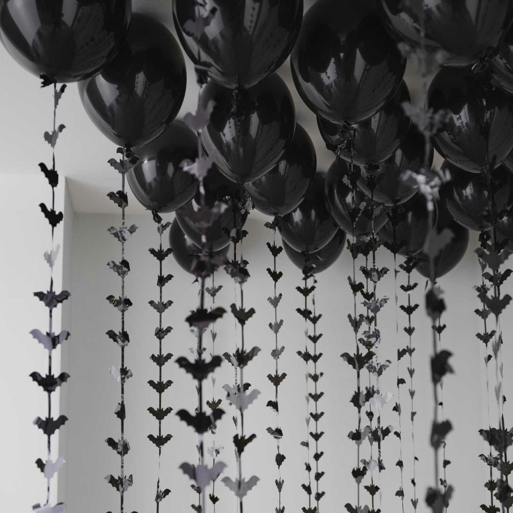 Balloon Tails |   Halloween Balloons Ceiling Kit With Bat Balloon Tails Balloon Accessories Balloon Tails