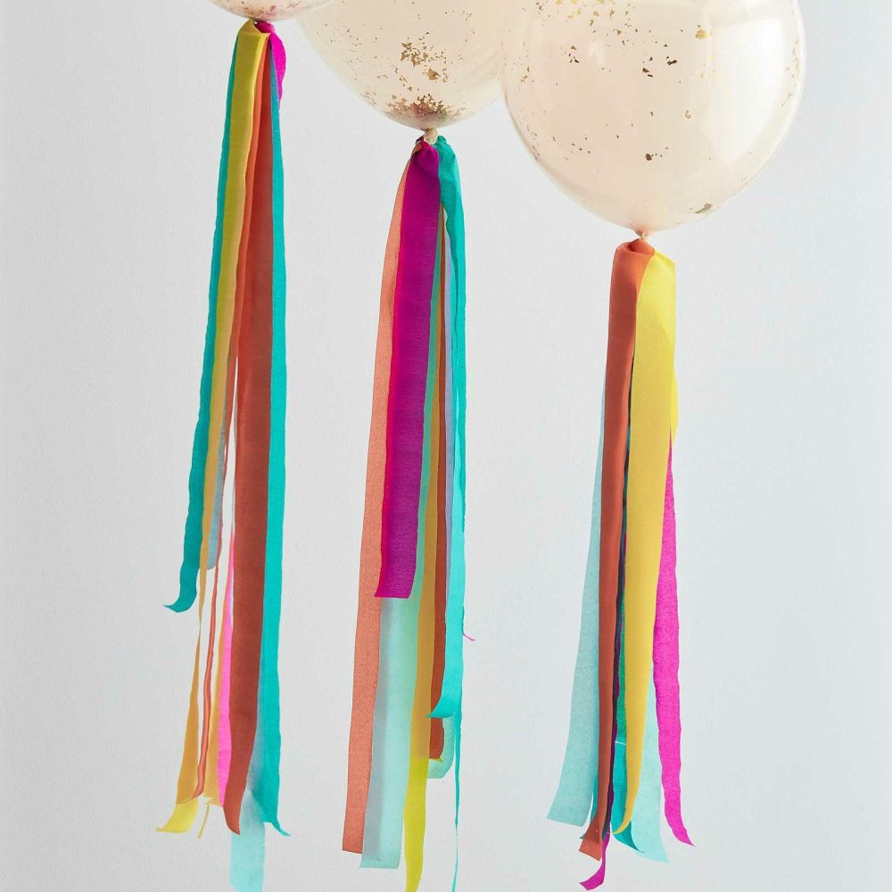 Balloon Tails |   Multicoloured Streamer Balloon Tails Balloon Accessories Balloon Tails