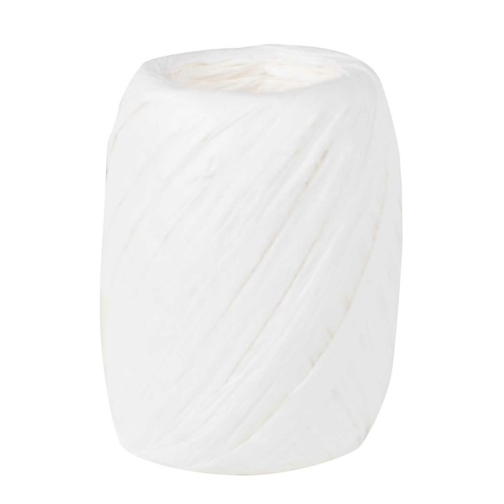 Balloon Tails |   White Raffia Balloon Ribbon Balloon Accessories Balloon Ribbons & Weights