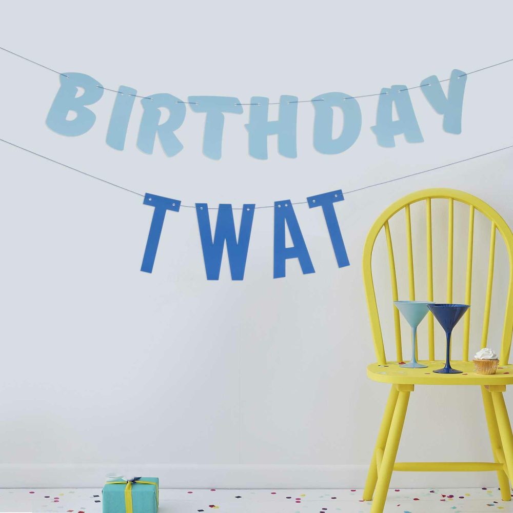 Birthday Banners |   Birthday Twat Birthday Bunting Banner Decoration Birthday Banners Birthday Banners