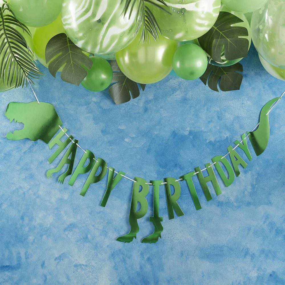 Birthday Banners |   Happy Birthday Party Dinosaur Bunting Birthday Banners Birthday Banners