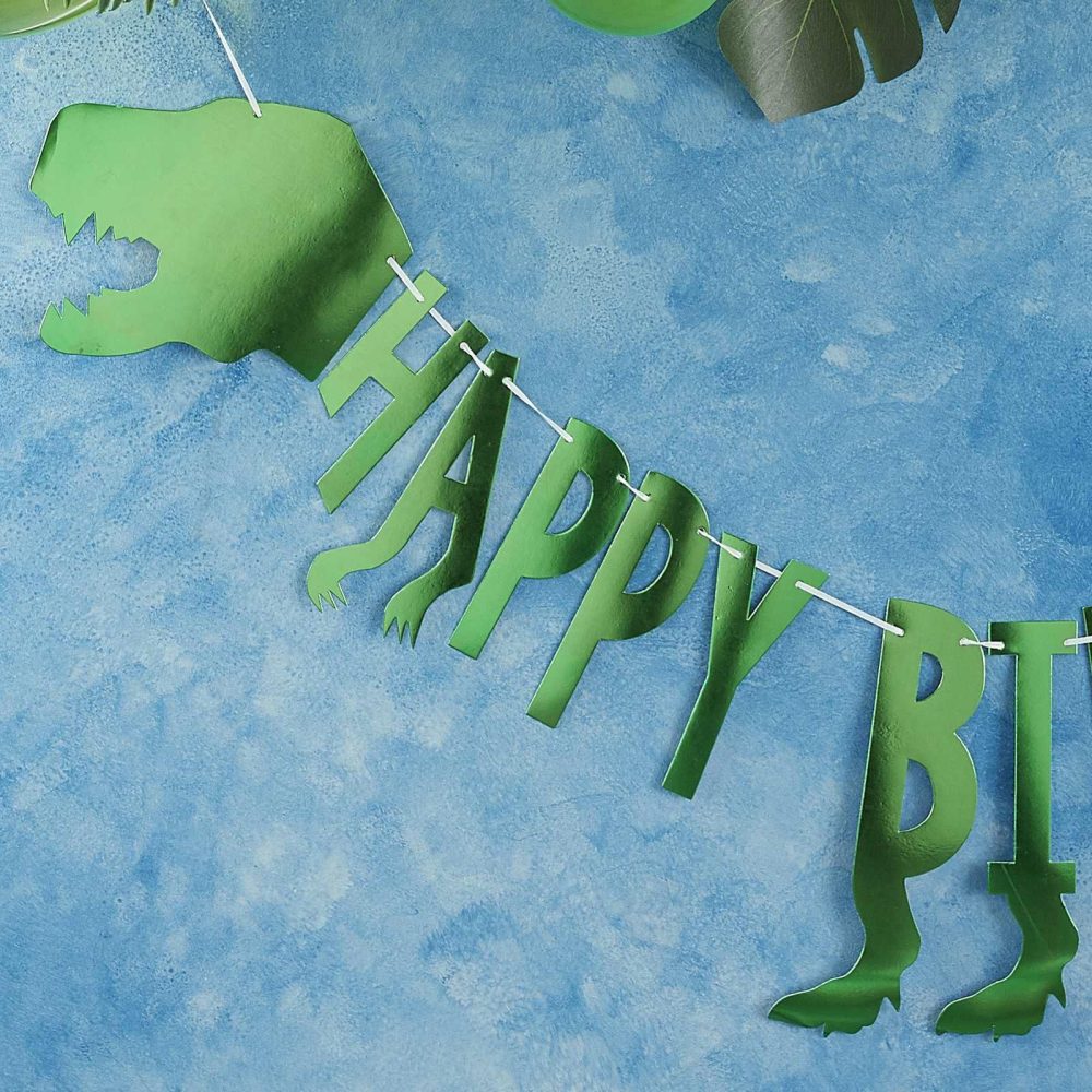 Birthday Banners |   Happy Birthday Party Dinosaur Bunting Birthday Banners Birthday Banners