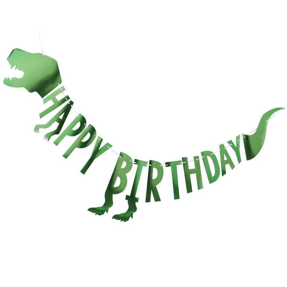 Birthday Banners |   Happy Birthday Party Dinosaur Bunting Birthday Banners Birthday Banners