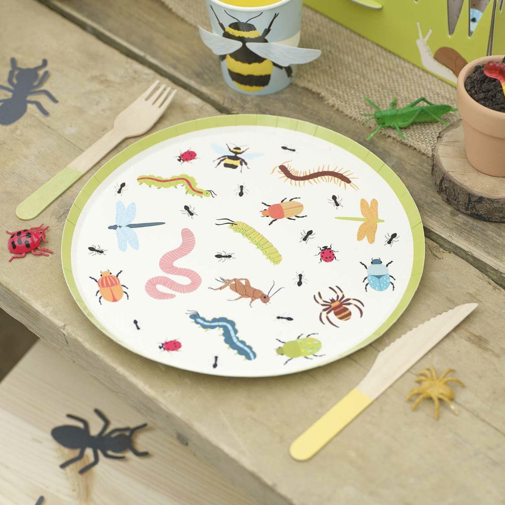 Birthday Tableware |   Bug Hunt Grazing Board & Bug Party Tableware Kit Birthday Decorations Birthday Tableware