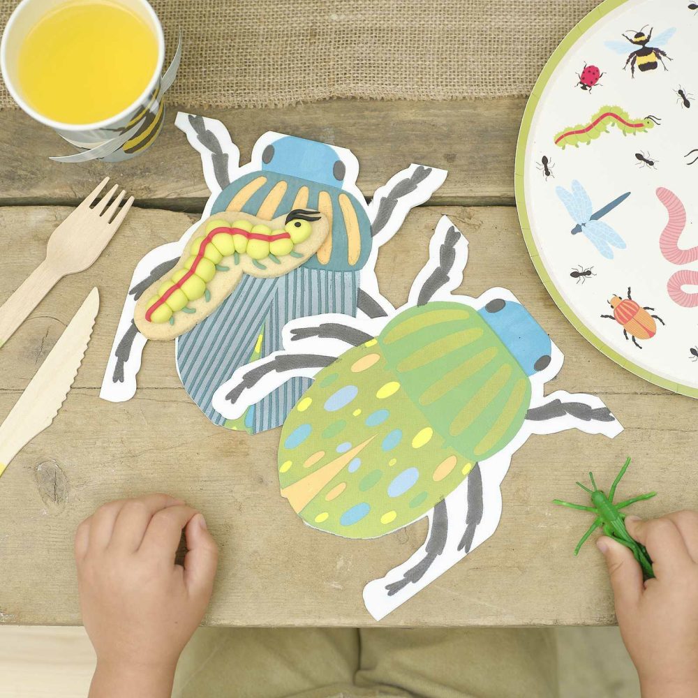 Birthday Tableware |   Bug Hunt Grazing Board & Bug Party Tableware Kit Birthday Decorations Birthday Tableware